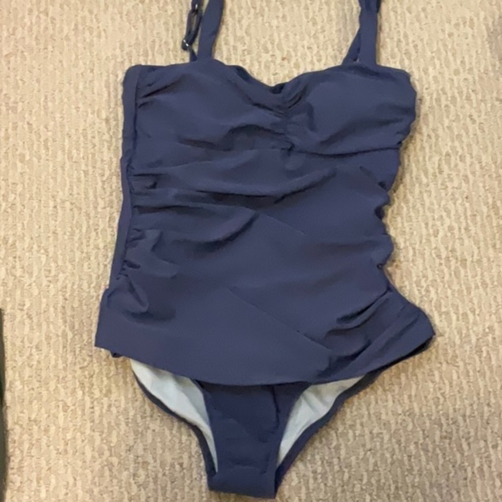 Cupshe Blue One Piece Swimsuit with Sweetheart Neckline